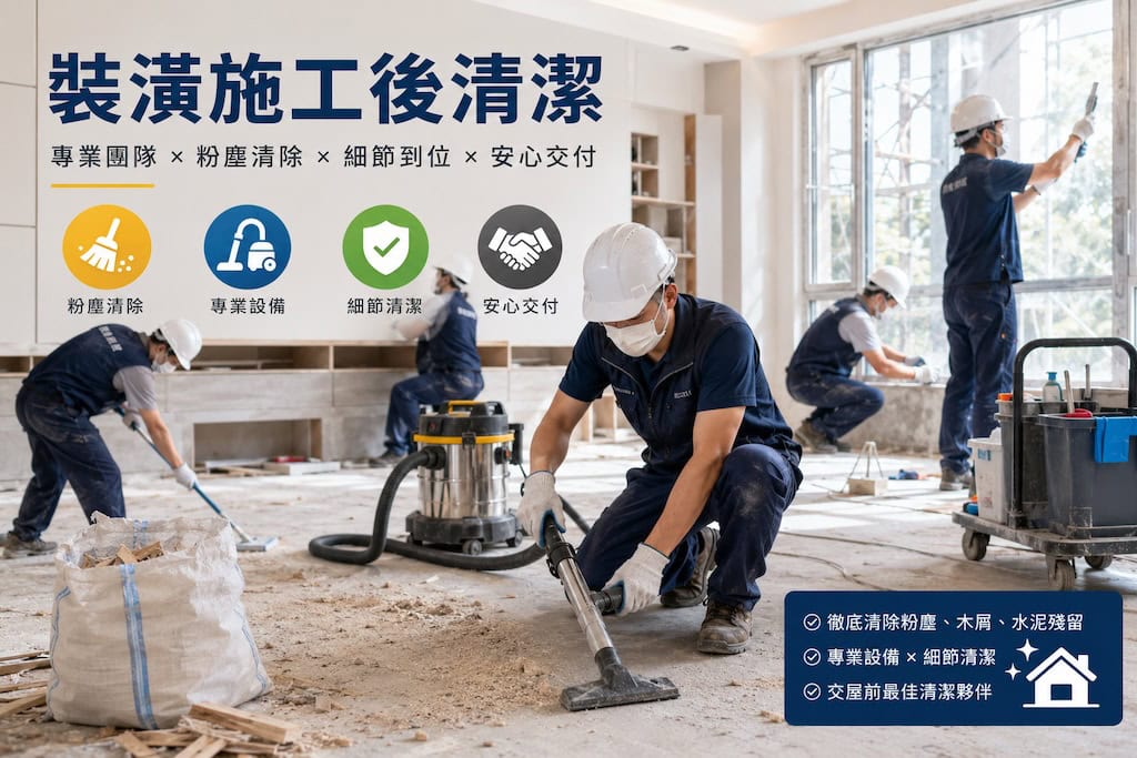 Read more about the article 裝潢細清懶人包：價格、流程、項目、粗細清差異與常見問題一次看！