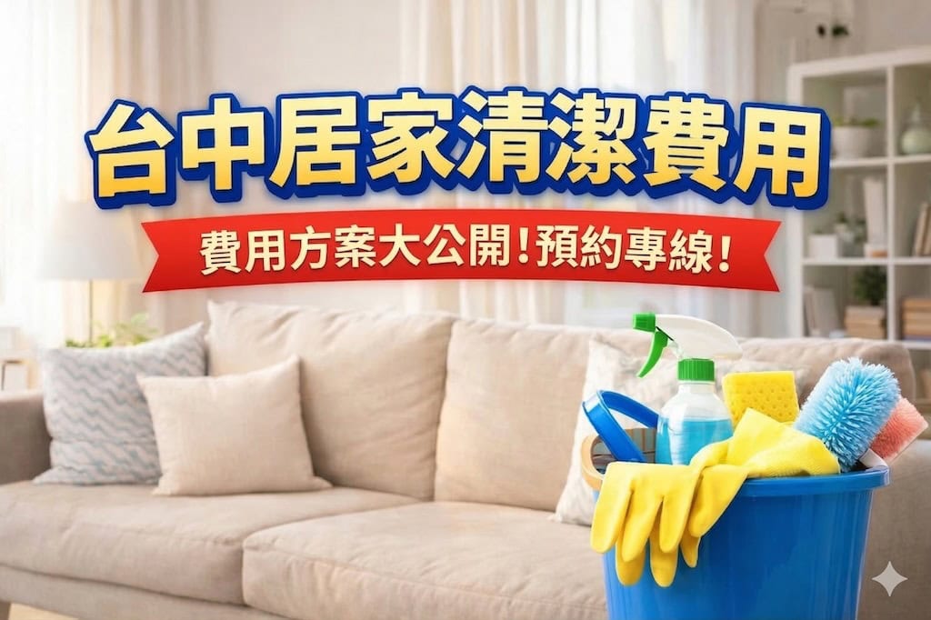 Read more about the article 台中居家清潔費用全攻略：價格行情、時數方案與服務內容｜家立淨